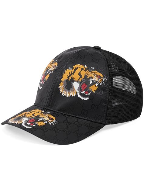 gucci tiger print hat